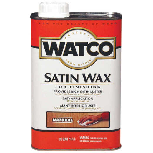 Watco Satin Wood Finishing Wax, Quart