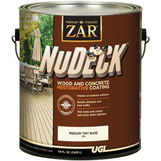 ZAR NuDeck 1 Gal. Medium Tint Base Wood & Concrete Restorative Coating